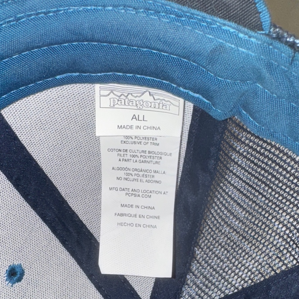 Patagonia Teal and Navy Trucker Hat - Picture 5 of 8